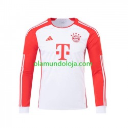Camisola Bayern de Munique Homem Equipamento Primeiro 2023-2024 Manga Comprida